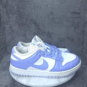 Nike Dunk Low Shoes‎ Womens Size 8 Purple White Leather Sneakers DN1431-101
